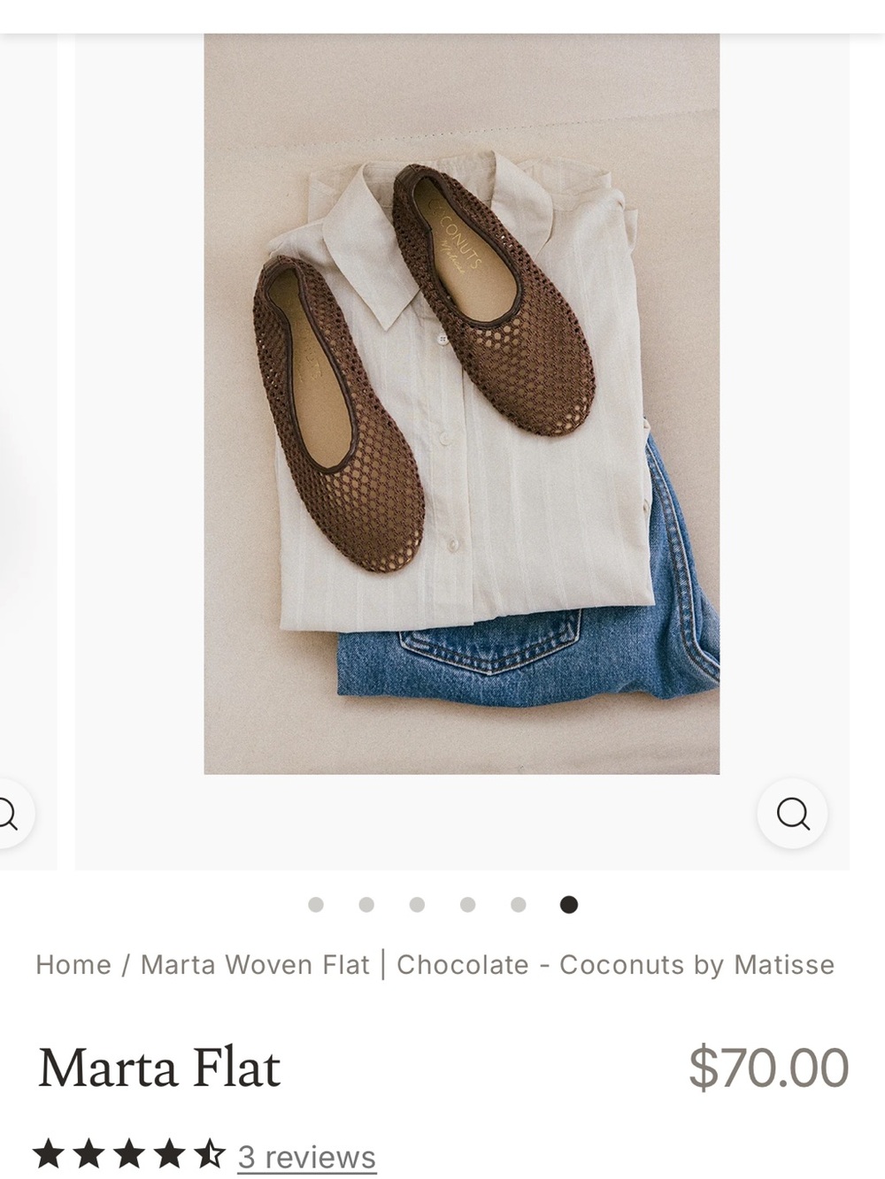 Coconuts by Matisse Marta Woven Flat in Chocolate Brown